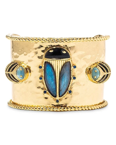 Capucine de Wulf Scarab Cuff Bracelet