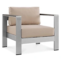 Modway Shore Outdoor Patio Aluminum Armchair