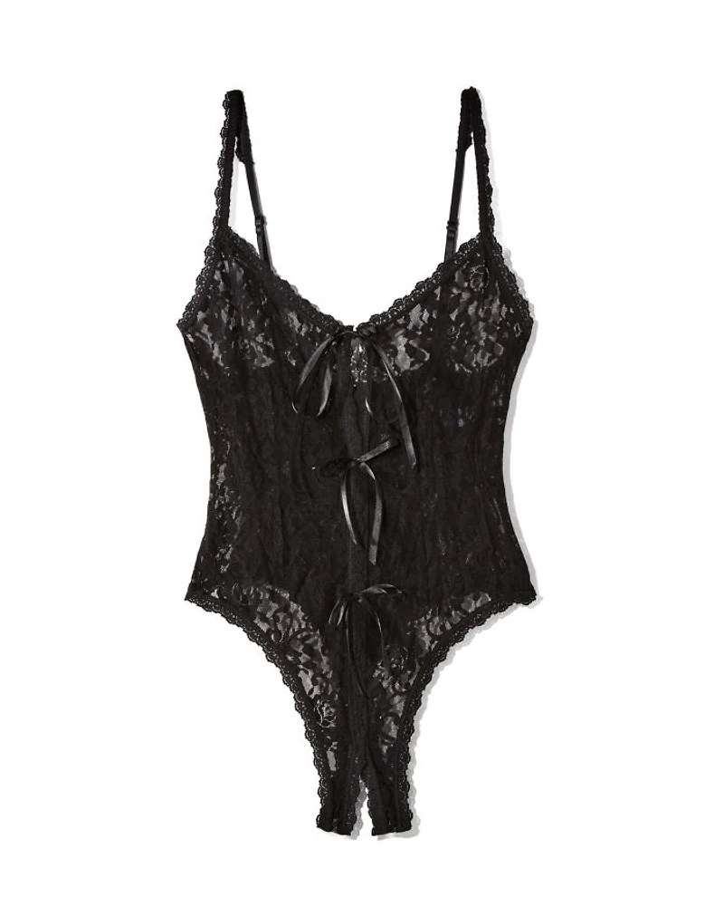 After Midnight Signature Lace Open Panel Teddy Bodysuit