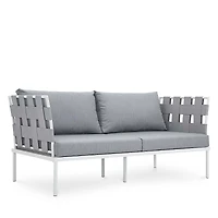 Modway Harmony Outdoor Patio Aluminum Loveseat