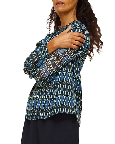 Diamond Ikat Print Blouse