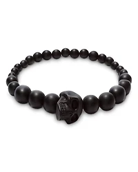 Alexander McQUEEN Skull & Bead Stretch Bracelet