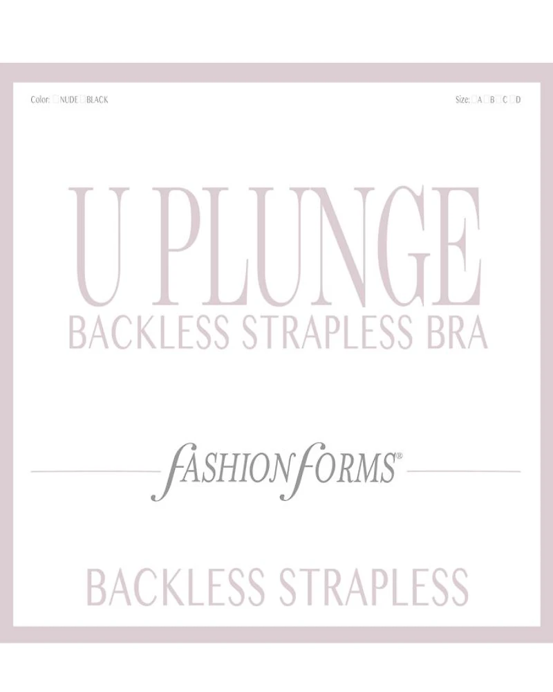 Backless U-Plunge Strapless Bra