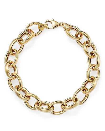 Bloomingdale's Fine Collection Thick Oval Link Chain Bracelet