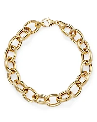 Bloomingdale's Fine Collection Thick Oval Link Chain Bracelet