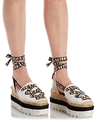 Women's Gaia Platform Ankle Wrap Espadrilles