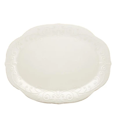 French Perle 16" Oval Serving Platter