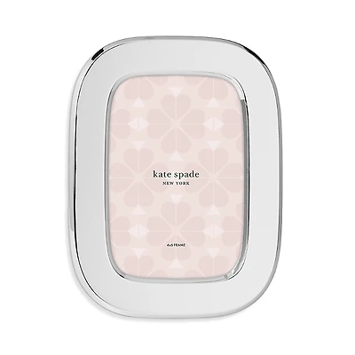 kate spade new york South Street Silver Oval Frame, 4 x 6