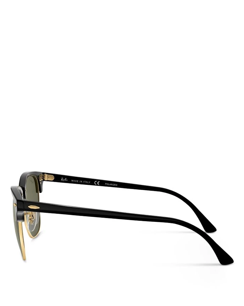 Polarized Classic Clubmaster Sunglasses, 51mm