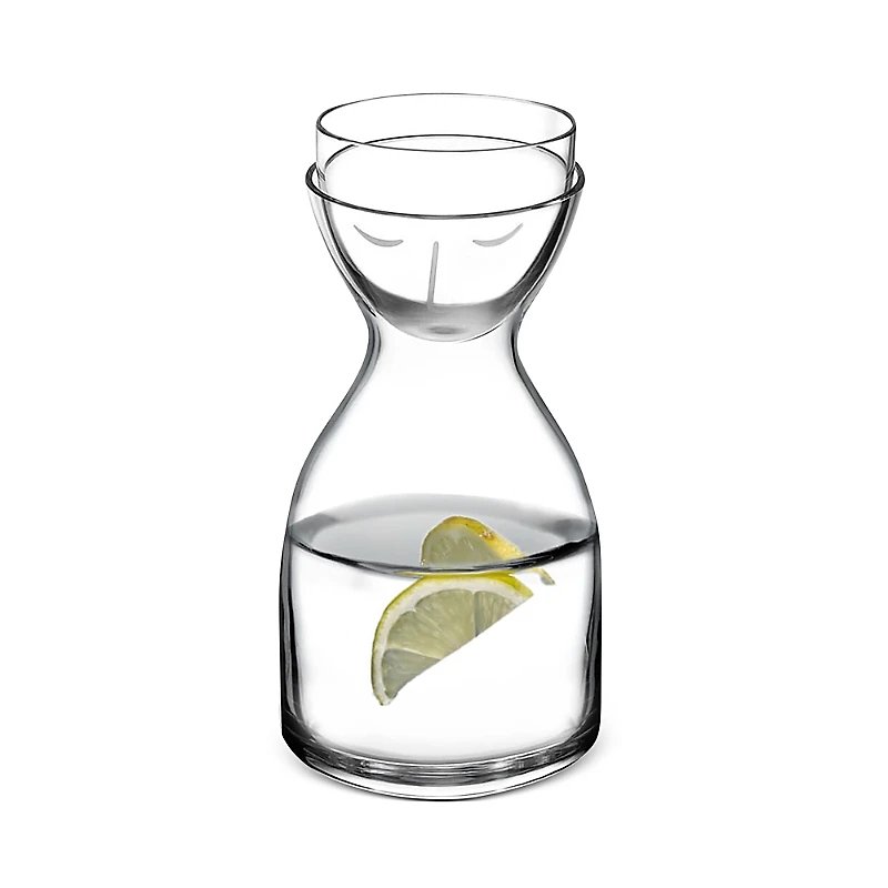 Nude Glass Mr. & Mrs. Small Bedside Water Set