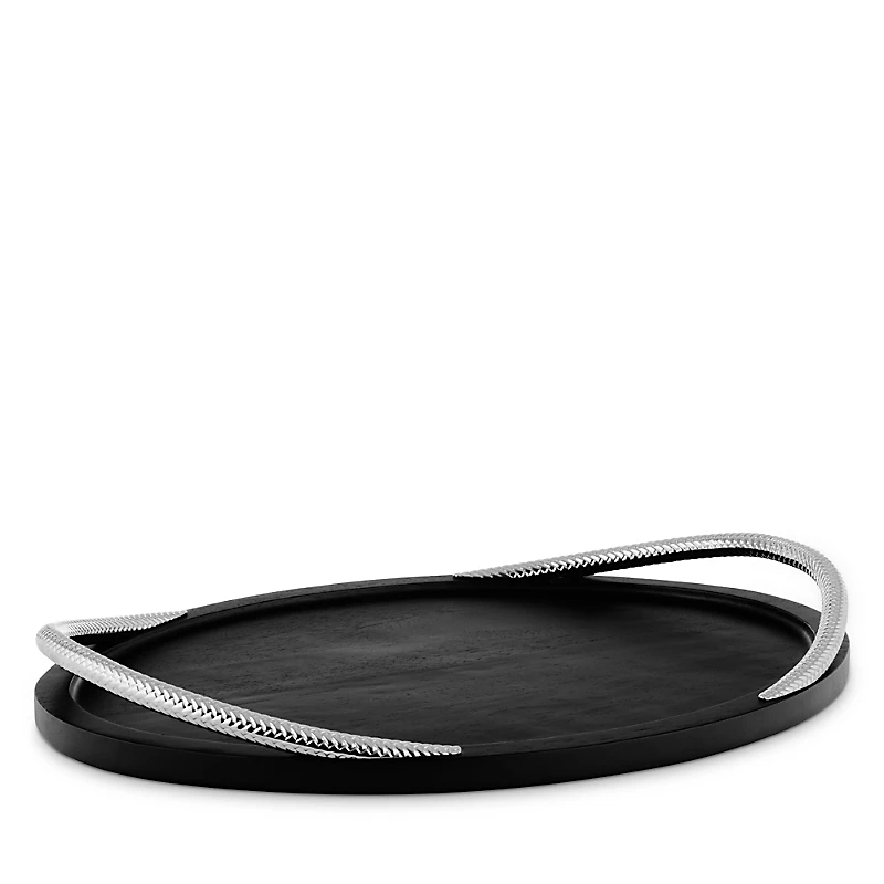 Nambe Braid Noir Serving Tray - Exclusive