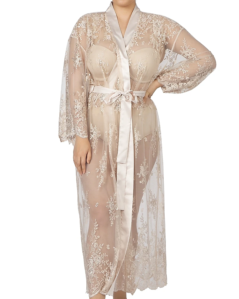 Rya Collection Plus Darling Lace Robe