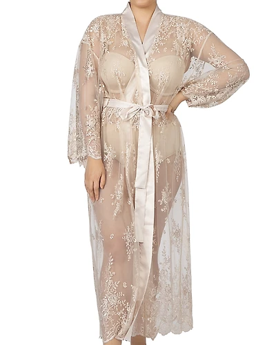 Rya Collection Plus Darling Lace Robe