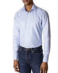 Eton Contemporary Fit Houndstooth Dress Shirt