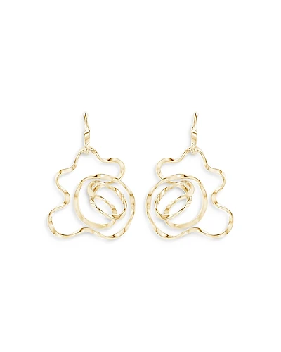 Natori 14K Yellow Gold Large Sakura Hoop Earrings