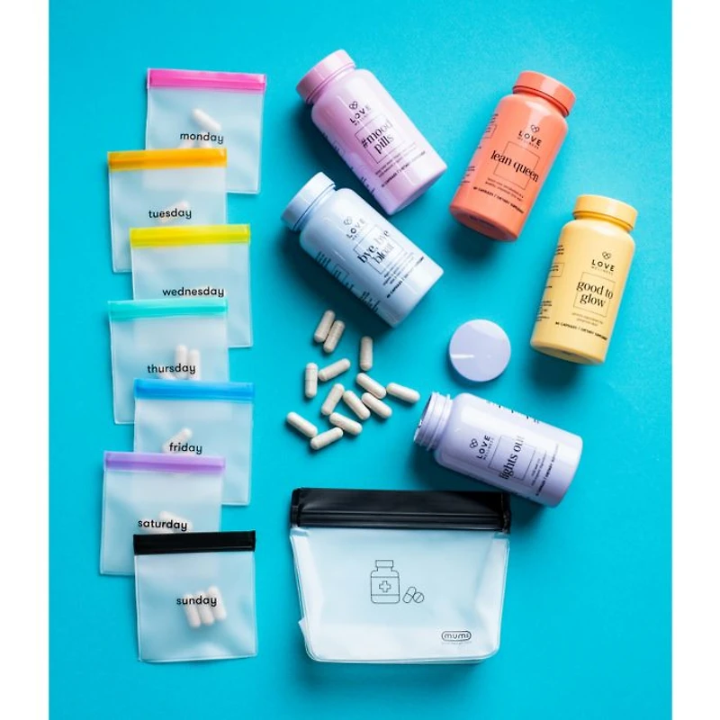 Pill Pouches, Set of 8