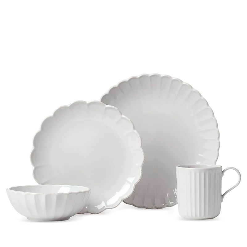 Lenox French Perle Scallop 4 Piece Place Setting