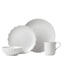 Lenox French Perle Scallop 4 Piece Place Setting