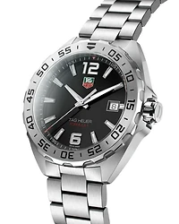 Formula 1 Quartz Men's Black Steel Watch, 41mm