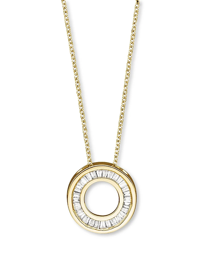 Diamond Circle Pendant Necklace