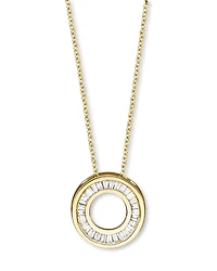 Diamond Circle Pendant Necklace