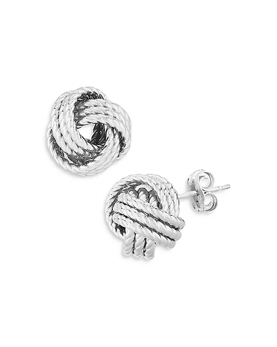 Bloomingdale's Fine Collection Sterling Silver Twisted Love Knot Stud Earrings