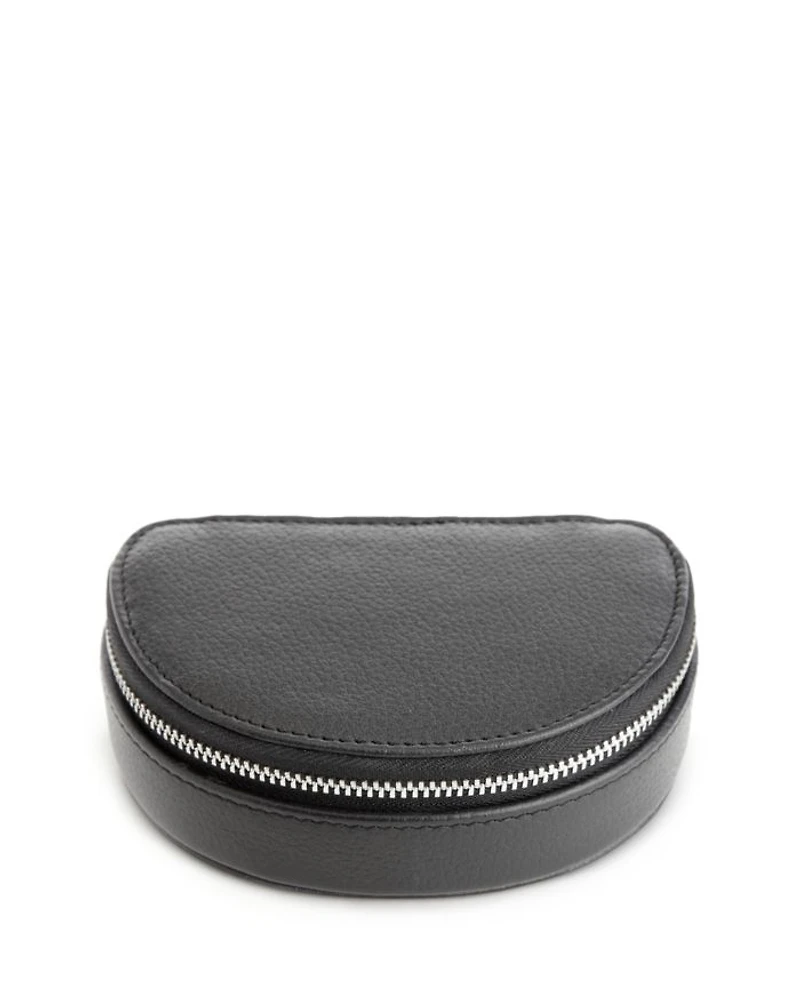 Compact Leather Jewelry Case