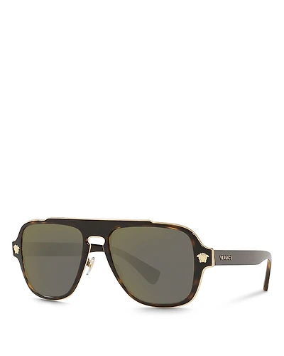 Versace Men's Square Sunglasses, 56mm