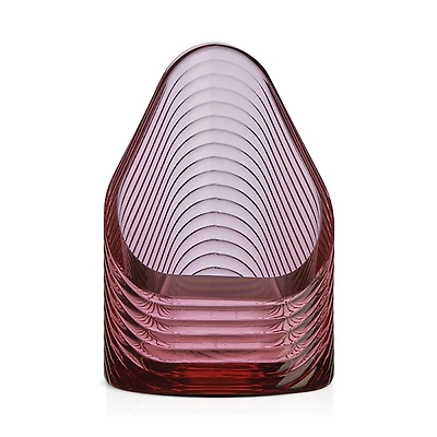 Nude Glass Mist Light Small Candleholder, Clear