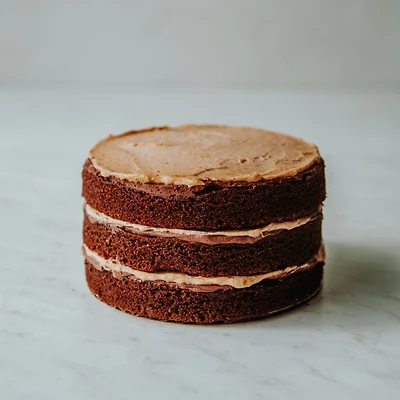 Chocolate Caramel Layer Cake, Whole