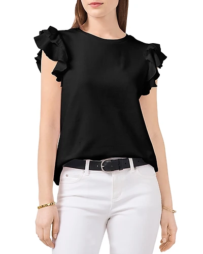 Vince Camuto Tiered Ruffle Sleeve Tee