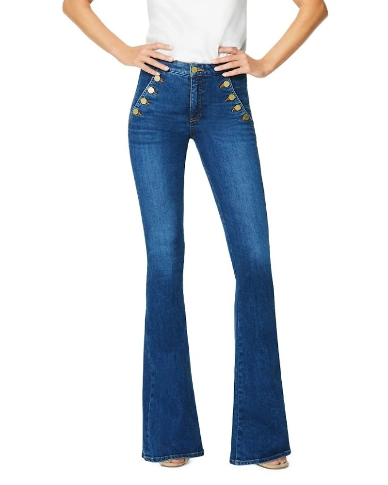 Helena High Rise Flared Sailor Jeans Medium Wash