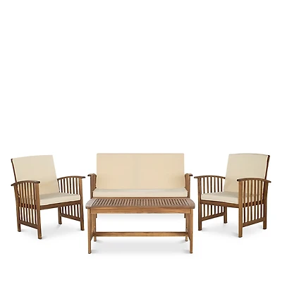 Safavieh Rocklin 4 Piece Outdoor Living Set