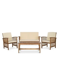 Safavieh Rocklin 4 Piece Outdoor Living Set