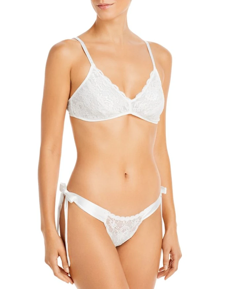 Wireless Lace Triangle Bralette