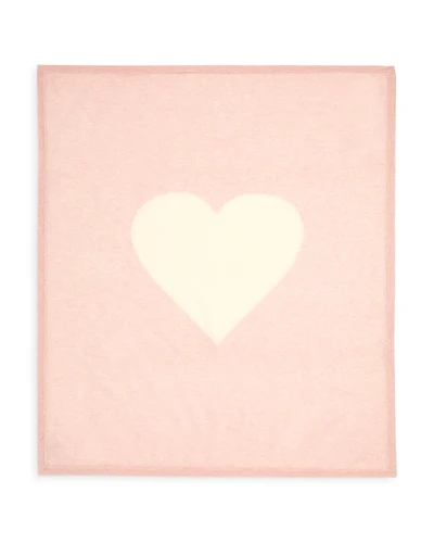 Bloomie's Girls' Heart Graphic Cashmere Baby Blanket