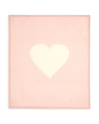 Bloomie's Girls' Heart Graphic Cashmere Baby Blanket