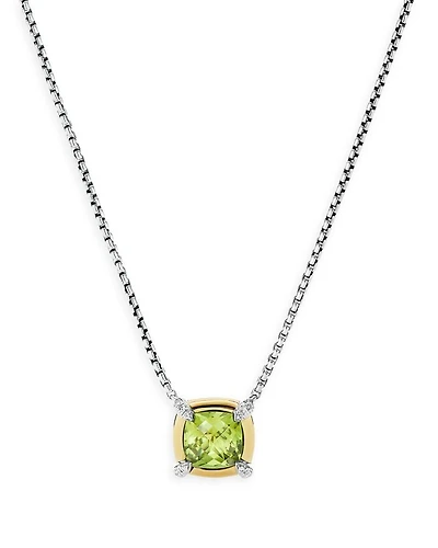 Petite Chatelaine® Gemstone & Diamond Pendant Necklace Collection with 18K Yellow Gold