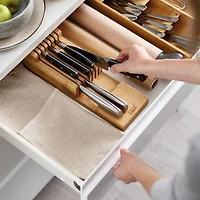 DrawerStore™ Bamboo 2-tier Knife Organizer