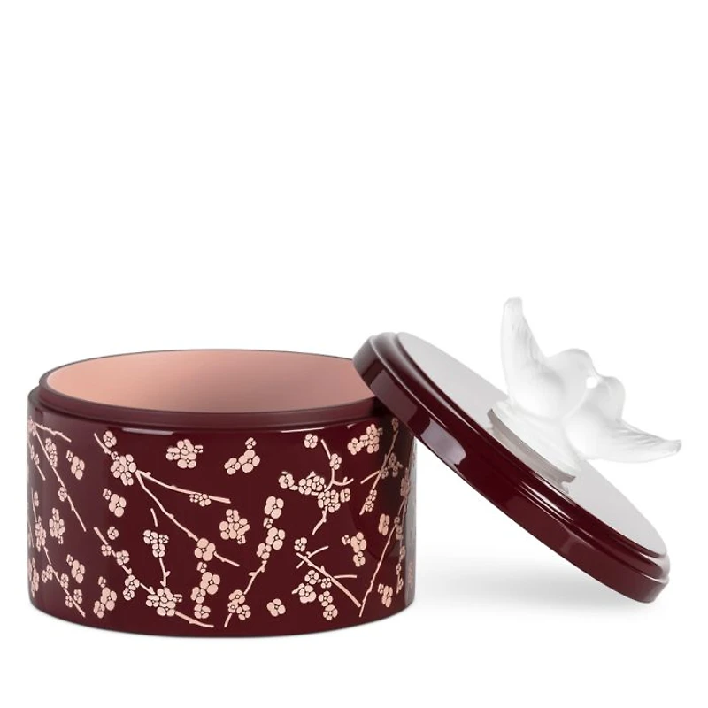 Fleurs de Cerisier Lacquered Wood Box, Medium