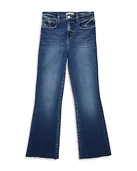 Kendra High Rise Cropped Flare Jeans Laredo