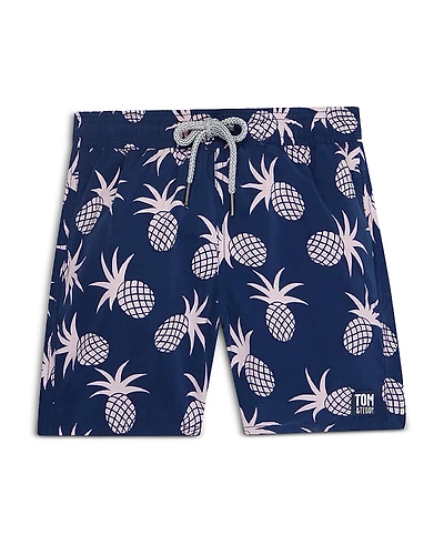 Tom & Teddy Boys' Pineapple Swim Trunks - Little Kid, Big Kid