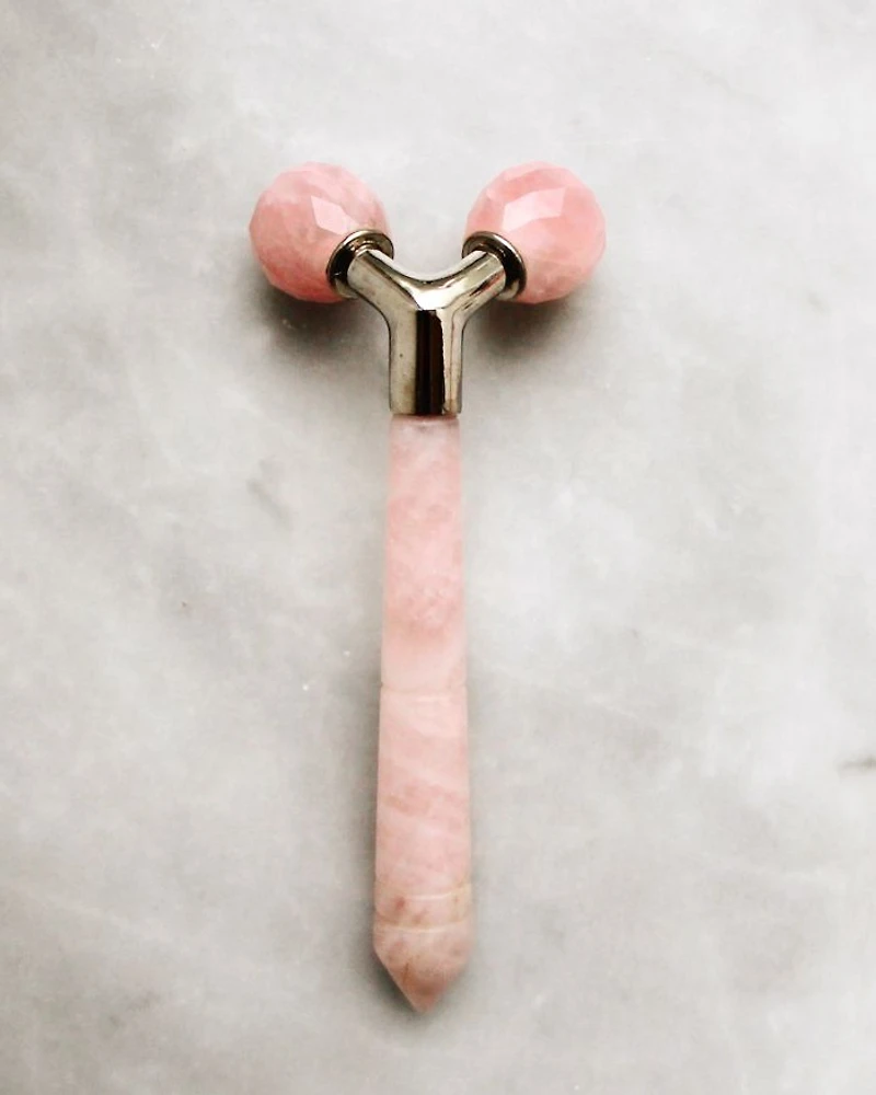 The Rose Quartz Tension Melting Massager for Face & Neck