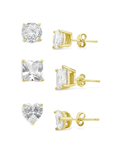 Sterling Forever Statement Stud Earrings