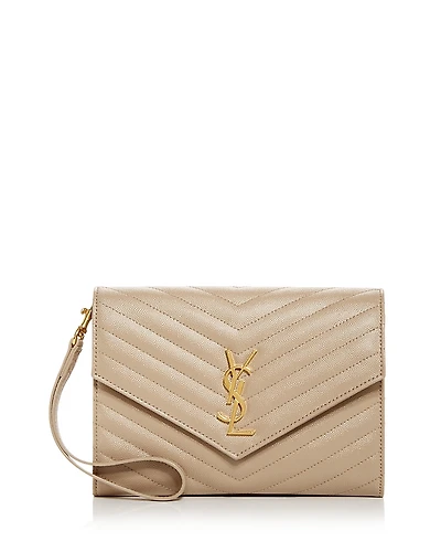 Saint Laurent Cassandre Matelasse Flap Pouch