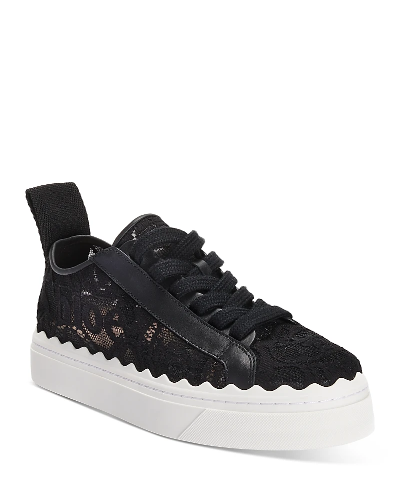 Chloe Women's Lauren Lace Low Top Sneakers