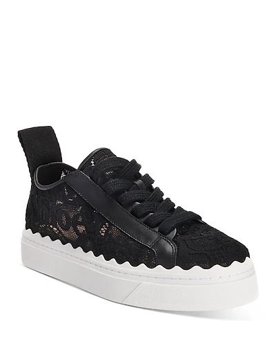 Chloe Women's Lauren Lace Low Top Sneakers