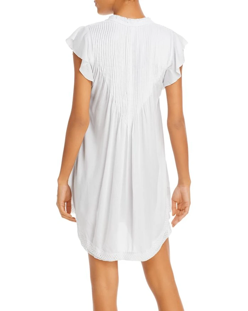 Sasha Pleated Mini Dress White