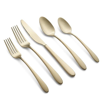 Cambridge Silversmiths Poet Satin 20 Piece Flatware Set