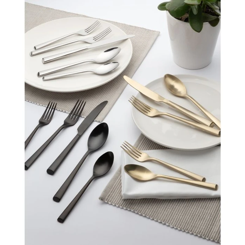 Gilda Champagne Satin 20 Piece Flatware Set